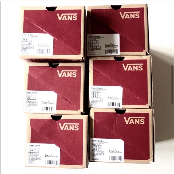 NWT Vans Checkerboard Tri Blue White Slip On - Picture 5 of 7